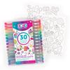 3C4G: 30 Scented Gel Pens - w/ 2 Color-in Snack Themed Sticker Sheets, 30 Different Vibrant Colors, Writing & Drawing, Three Cheers for Girls, Ages 6+ view 3