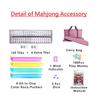 C&H Solutions American Mahjong Set,Mahjong Tiles Set,Purple Pink PU Carrying Bag,166 Premium Tiles,4 All-in-One Rack/Pushers,Western Mahjong with English Manual(Ma Jong,Mah-Jongg, Majiang) view 4