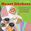 Royal Green 13mm Brown Valentine Heart Stickers  Permanent Heart Labels for Treat Bags, Gift Seals, Cards & Crafts  Easy Peel & Stick - (3500 Pack) view 3