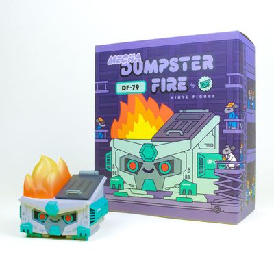 100% Soft Mecha Dumpster Fire Vinyl Figure - DF-079