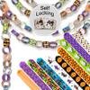 300 Halloween-Themed Paper Chain Strips for Crafting. No Glue or Tape Needed. Kid Friendly & Family Fun. 10 Spooky Patterns. Over 50 Feet of Paper Chains for Party Decorations & Classroom Decorations view 1