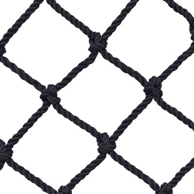 1/2/3/4/5/6m Wide Child Pet Cat Safety Anti-Fall Net,Nylon Rope Safety Net Garden Plant Decoration Net,Black Hand-Woven Truck Cargo Net,12mm Thick Plant Netting ( Color : 12mm-8cm Mesh , Size : 3x1m )
