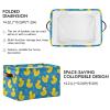 Wamika Yellow Duck Cute Storage Basket Fabric Bathroom Baskets Blue Bath Bubble Open Home Storage Bins Boxes Foldable Organizer Bag for Baby Cloth Pet Toy Book Shelf Closet Baskets 16128 Inches view 3