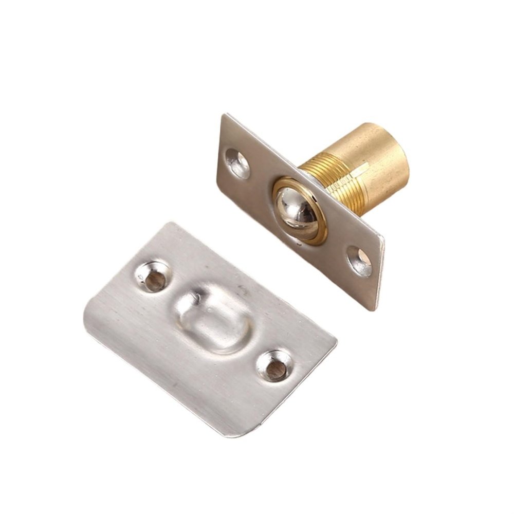 CLCulture 2PCs Furniture Door Latch Spring Invisible Wooden Cabinet Door Beads Lock Closet Ball Catch Latch Adjustable Door Top Bead (Color : Green Bronze)