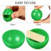 50pcs Hollow Lotto Raffle Ball | Raffle Drawing Balls | Plastic Bingo Balls Only | Lottery Ball | Vending Machine Capsules | Plastic Bingo for Game Party Prizes, Green view 4