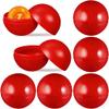 50pcs Hollow Lotto Raffle Ball | Raffle Drawing Balls | Plastic Bingo Only | Lottery | Vending Machine Capsules | Plastic Bingo for Game Party Prizes, Red