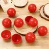 50pcs Hollow Lotto Raffle Ball | Raffle Drawing Balls | Plastic Bingo Only | Lottery | Vending Machine Capsules | Plastic Bingo for Game Party Prizes, Red view 2
