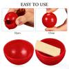 50pcs Hollow Lotto Raffle Ball | Raffle Drawing Balls | Plastic Bingo Only | Lottery | Vending Machine Capsules | Plastic Bingo for Game Party Prizes, Red view 4