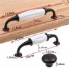 NOORSE Zinc Alloy Black/White Door Handles Ceramic Drawer Pulls Knob Kitchen Cabinet Handles and Knobs Furniture 1Pcs view 4
