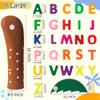 OSNIE 18 Inch Reading Week Felt Tree Toy, X Large Letter Props Freestanding Coconut Tree, 34Pcs Alphabet Game Interest Learning -On Skills Game Teaching Toy Gifts for Toddlers Early Education view 2