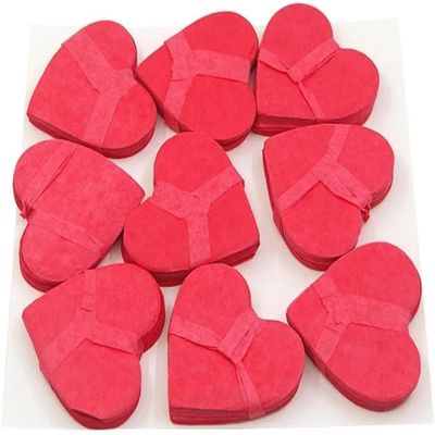 9 Pcs/Bag Red Snowstorms Magic Tricks Heart Shaped Snowflake Paper Snow Storm for Magicians Accessories Stage Street Gimmicks Props