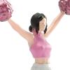 1/64 Cheerleader Model Miniature Dancing Girl Model, Resin Photography Prop Character Model Woman Figurine for Scene, Meatball Head view 3