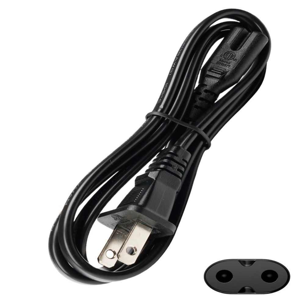 LKTOP AC Power Cord US Plug 2 Prong AC Cable (NA) for DJI Mini/Air/Mavic Series Drone Battery Charger Charging Hub, DJI Phantom/Spark/FPV Accessory Replacement, 3.3 FT (Drone-Specific)