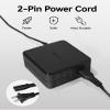 LKTOP AC Power Cord US Plug 2 Prong AC Cable (NA) for DJI Mini/Air/Mavic Series Drone Battery Charger Charging Hub, DJI Phantom/Spark/FPV Accessory Replacement, 3.3 FT (Drone-Specific) view 4