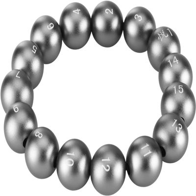 15 Number Metal Beads StringFidget Bracelet Toy, Beads Metallic Metal Handstring, for Memory and Hand-Brain Synchronization Training Game . Toys for Learning and Improving MemoryGrey