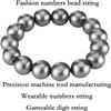 15 Number Metal Beads StringFidget Bracelet Toy, Beads Metallic Metal Handstring, for Memory and Hand-Brain Synchronization Training Game . Toys for Learning and Improving MemoryGrey view 3
