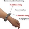 15 Number Metal Beads StringFidget Bracelet Toy, Beads Metallic Metal Handstring, for Memory and Hand-Brain Synchronization Training Game . Toys for Learning and Improving MemoryGrey view 4