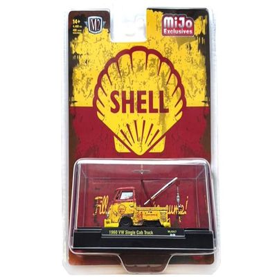 1960 Single Cab Tow Truck Yellow and Red (Weathered) Limited Edition to 4400 Pieces Worldwide 1/64 Diecast Model by M2 31500-MJS67
