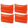 2 Pairs Arm Float Inflatable Bands Ring Kid Swim Wings Floaties Pool Beach Large Children Swimming Floats Floater Sleeves Armlets Tubes Flotation Orange 10"X6.5" Armbands Water Fun Floating Training view 1