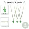 36 Pieces It's a Boy Baby Shower Pacifiers Necklace Acrylic Baby Party Favors Charm Pacifiers Necklace Grosgrain Ribbon Party Decorations Table Scatter (Green) view 3