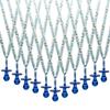 36 Pieces It's a Girl Baby Shower Pacifiers Necklace Acrylic Baby Party Favors Charm Pacifiers Necklace Grosgrain Ribbon Party Decorations Table Scatter (Royal Blue) view 1