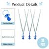 36 Pieces It's a Boy Baby Shower Pacifiers Necklace Acrylic Baby Party Favors Charm Pacifiers Necklace Grosgrain Ribbon Party Decorations Table Scatter (Royal Blue) view 3
