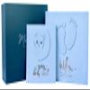 Handmade Baby Memory Book, Scrapbook AND Photo Album with Keepsake Box, Hand & Footprint Kit included, Baby's First Year, Journal, For Newborn 0-12 Months (Teddy Bear Boy, Blue) view 1