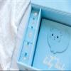 Handmade Baby Memory Book, Scrapbook AND Photo Album with Keepsake Box, Hand & Footprint Kit included, Baby's First Year, Journal, For Newborn 0-12 Months (Teddy Bear Boy, Blue) view 3
