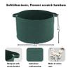 XUANGUO Large Cotton Rope Basket  22"x14" Woven Storage Basket for Blankets, Toys, Laundry, and Nursery  Round Baskets for Living Room and Kids Dark Green view 2