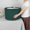 XUANGUO Large Cotton Rope Basket  22"x14" Woven Storage Basket for Blankets, Toys, Laundry, and Nursery  Round Baskets for Living Room and Kids Dark Green view 3