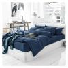 ADovz 3PCS 100% Pure Linen Solid Color Bedding Set, Linen Duvet Cover and Pillow, Quilt Cover,Bed Sheets, 150cm x 200cm, FH-762 view 3