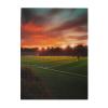 Sunset Beautiful Soccer Field Puzzles 500 Pieces Personalized Jigsaw Puzzles Wooden Photo Puzzle for Adults Family Picture Puzzle Gifts for Wedding Birthday Valentine's Day Gifts 15" x 20.4" view 1