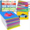 100 First Words Flash Cards  High Contrast Picture Flashcards  Educational Learning for Speech and Early Vocabulary Featuring Animals, Food, Transport, Family, Clothes and More view 1