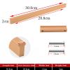 1Pcs Rose Gold Black Handle Modern Minimalist Kitchen Cabinet Drawer Aluminum Profile Wardrobe Bathroom (Color : Rose Gold) view 2