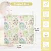SDMKA Colorful Easter Eggs Baby Washcloths - 3 Pack Muslin Cotton Face Towels for Baby Newborn Girls and Boys - Soft and Absorbent - 11.8 Inch view 3