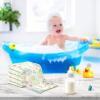 SDMKA Colorful Easter Eggs Baby Washcloths - 3 Pack Muslin Cotton Face Towels for Baby Newborn Girls and Boys - Soft and Absorbent - 11.8 Inch view 4