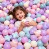 GOGOSO Ball Pit Balls for Toddlers Phthalate-Free BPA-Free Non-Toxic Crush Proof Soft Plastic Play Balls Baby Kids Shape Tent Pool Playhouse Playpen Party Decor, Pink+Purple+Blue,200PCS view 4