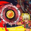 INFINITY NADO Spinning Tops Gaming top Toys, Brust Metal Gyro Battle Set with Launcher, Toy Gifts for Kids Boys and Girls Age 5+, Fiery Flame Red view 2