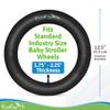 EcoEarth Inner Tube Tire Replacements (2 Pack, 12.5 x 1.75/2.25) for Kids Bike & Jogging Stroller, Compatible w/All Brands: BoB Revolution Flex/Pro/SE/SU, Graco, Go Jogging & More view 2