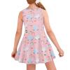 Yruonazao Girls Alpaca Dress Rainbow Dress for Girls 3-4 Girls Sleeveless Dress Round Neck Babydoll Dress for Breathable Party Dresses Holiday Costumes Birthday Gifts view 2