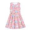 Yruonazao Girls Alpaca Dress Rainbow Dress for Girls 3-4 Girls Sleeveless Dress Round Neck Babydoll Dress for Breathable Party Dresses Holiday Costumes Birthday Gifts view 4
