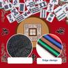 BEAHING Mahjong Mat, 32x32'' Anti-Slip Noise Reduction Table Mat for Poker, Card, Board & Tile Games, Red view 4