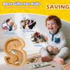 Custom Wooden Piggy Banks, CCHKFEI Coin jar Personalized Piggy Bank Creative 26 Letter DIY Storage Jar Kids Alphabet Coin Bank Savings Piggy Bank Birthday Gift Home Decoration Souvenir (S) view 4