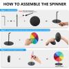 Airpark Prize Wheel Dry Erase 8 Inch Spinning Wheel for Prizes All Metal Tabletop Roulette Wheel of Fortune for Party Birthday Wedding Housewarming Christmas New Year Graduation and Carnival Games view 2