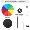 Airpark Prize Wheel Dry Erase 8 Inch Spinning Wheel for Prizes All Metal Tabletop Roulette Wheel of Fortune for Party Birthday Wedding Housewarming Christmas New Year Graduation and Carnival Games view 3