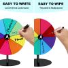 Airpark Prize Wheel Dry Erase 8 Inch Spinning Wheel for Prizes All Metal Tabletop Roulette Wheel of Fortune for Party Birthday Wedding Housewarming Christmas New Year Graduation and Carnival Games view 4