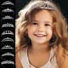 6 Pieces Women's Rhinestone Crown Headband Princess Tiara for Bridal Wedding Birthday Party Cake Accessiories view 2