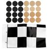 24PCS Wooden International Draught Checker Game Set, Wood Chess Pieces with Chessboard Toy Gift, Enhance Logical Thinking and Family Bonding view 1