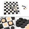 24PCS Wooden International Draught Checker Game Set, Wood Chess Pieces with Chessboard Toy Gift, Enhance Logical Thinking and Family Bonding view 2