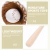 Abaodam Mini Baseball Set with Wooden Bat Leather Glove and Ball for Dollhouse Sports Miniatures DIY Craft Accessories and Fairy Garden Decoration 2.95 Inch Realistic Toy Baseball Kit view 4